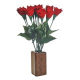 leather roses