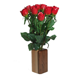 wooden roses