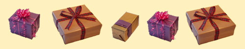 line of parcels
