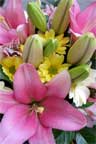 Unique flower gifts image - bouquet of lilies