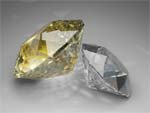 yellow and white diamond