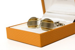 silver cuff links