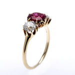 ruby and diamond ring