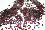 red garnet gemstone